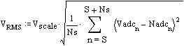 calculating rms voltage