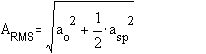 effective value sine with offset